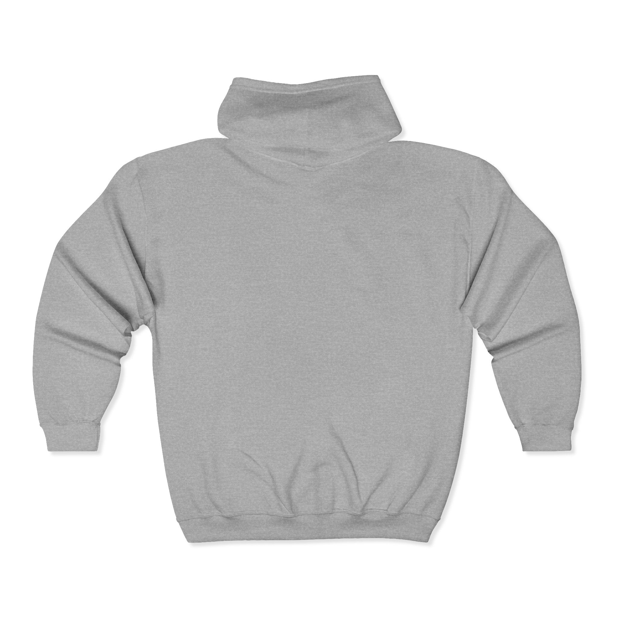 Demon Mask Zip Hoodie - Red Oni Face Full-Zip Hooded Sweatshirt