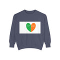 Sweatshirt — Irish Flag Heart & Geometric Back Design (St. Patrick’s Day Gift)